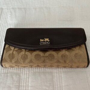 Coach women's trifold wallet